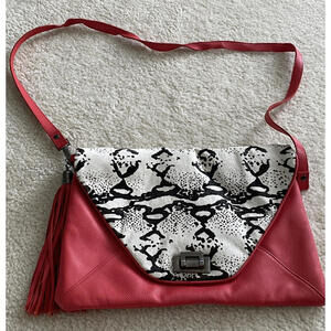 TYLIE MALIBU FOLD OVER PONY HAIR LEATHER SHOULDER CROSSBODY-BAG